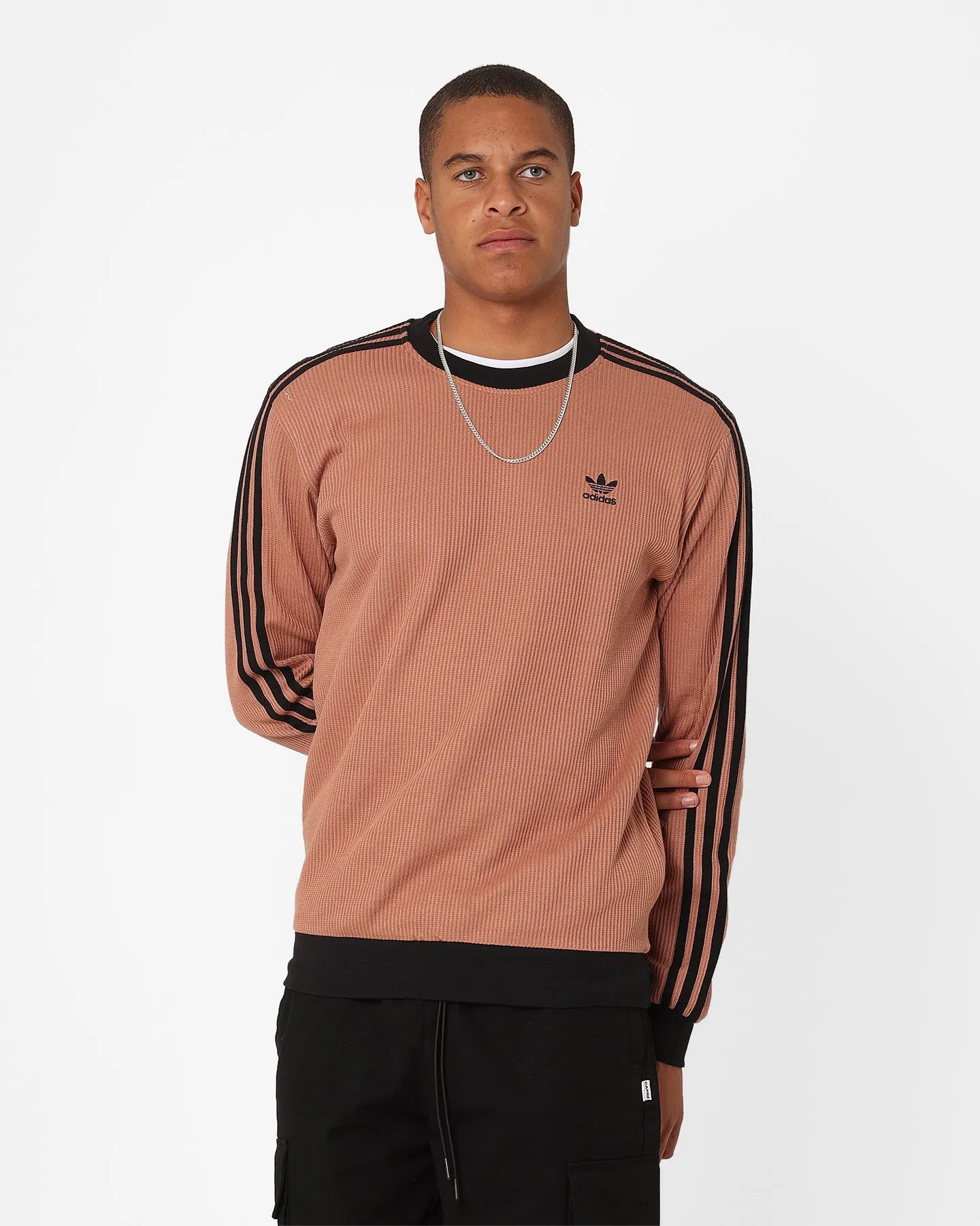 Adidas Adicolour Q2 Waffle Crewneck Clay Strata