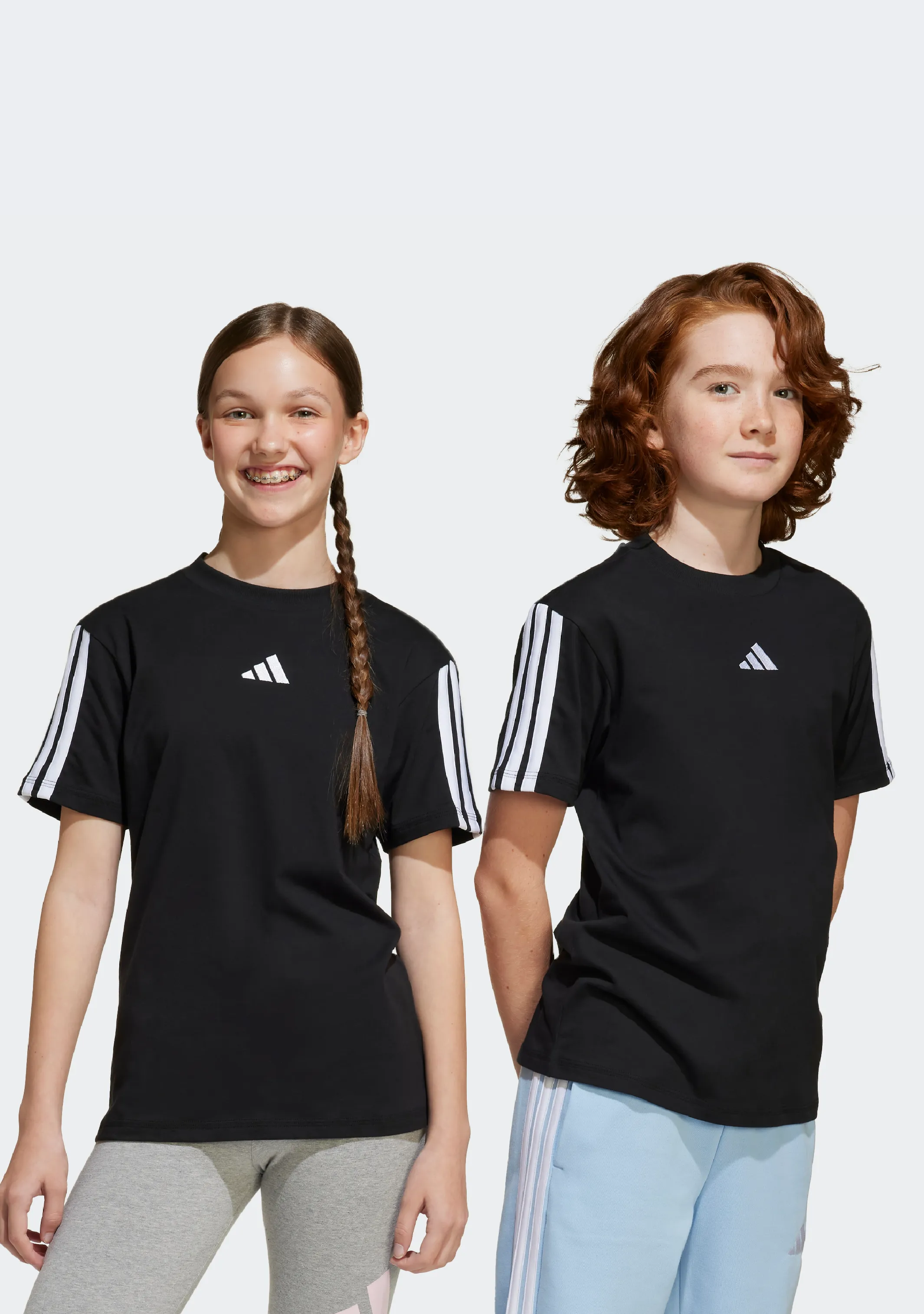 Adidas Kids' 3 Stripe Essentials Tee