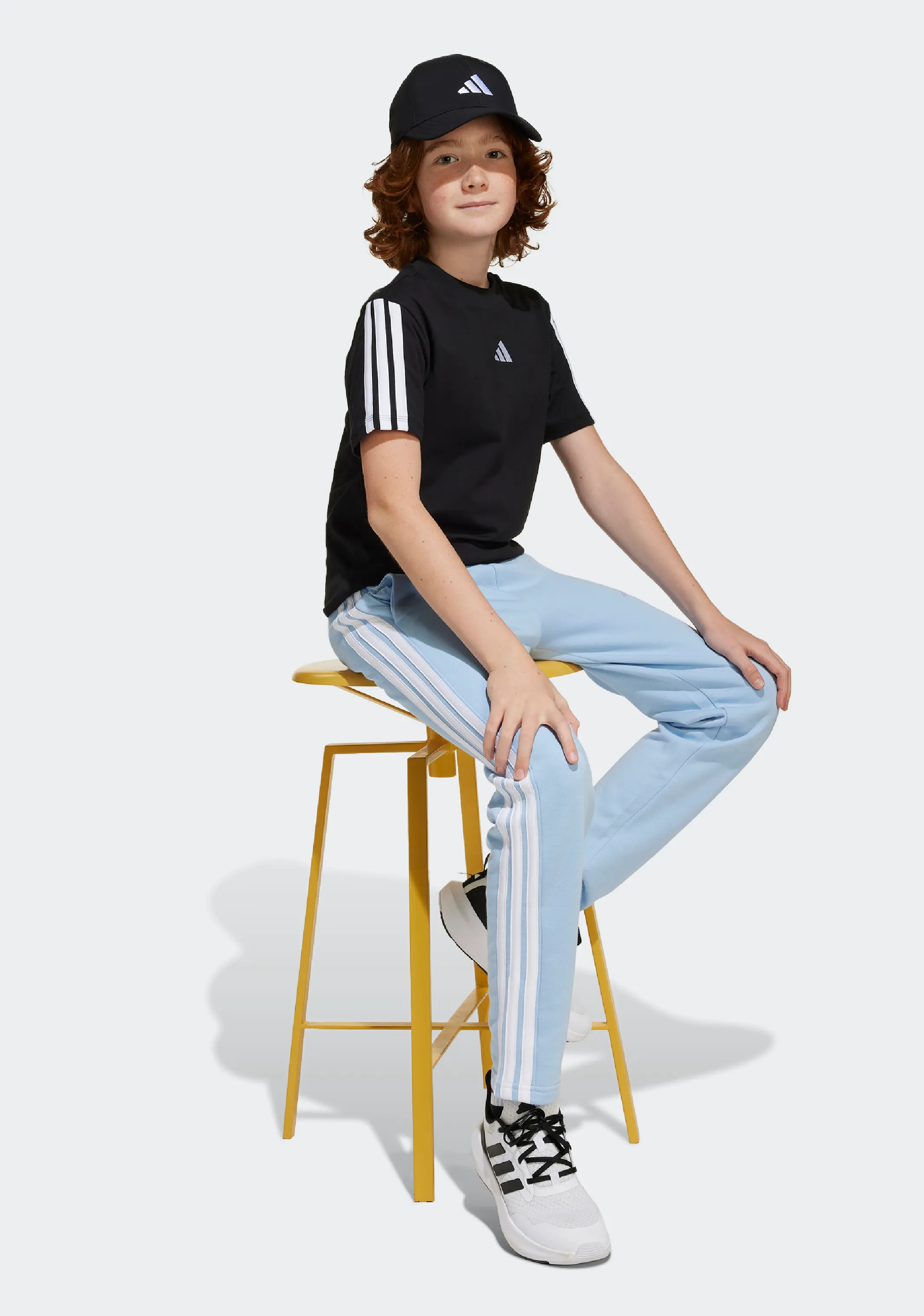 Adidas Kids' 3 Stripe Essentials Tee