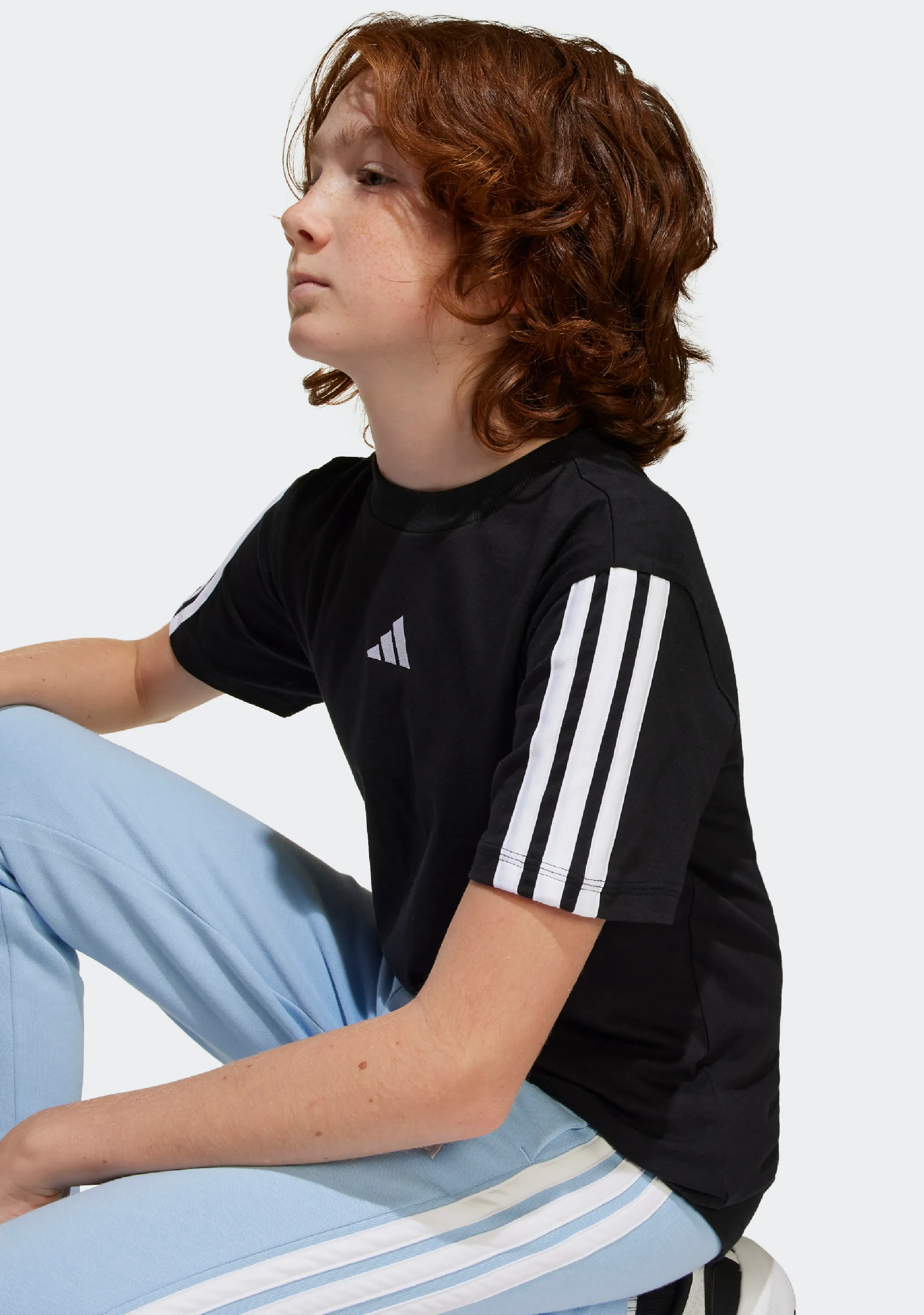 Adidas Kids' 3 Stripe Essentials Tee