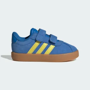 ADIDAS KID'S VL COURT 3.0 HOOK N' LOOP ROYAL/SULFER SNEAKER SHOES