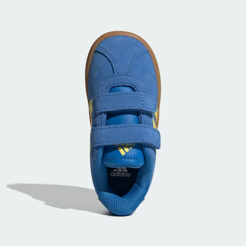 ADIDAS KID'S VL COURT 3.0 HOOK N' LOOP ROYAL/SULFER SNEAKER SHOES