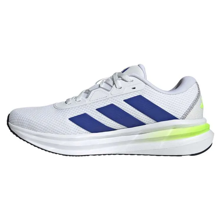 ADIDAS MEN'S GALAXY 7 WHITE/BLUE/LEMON RUNNING SHOES