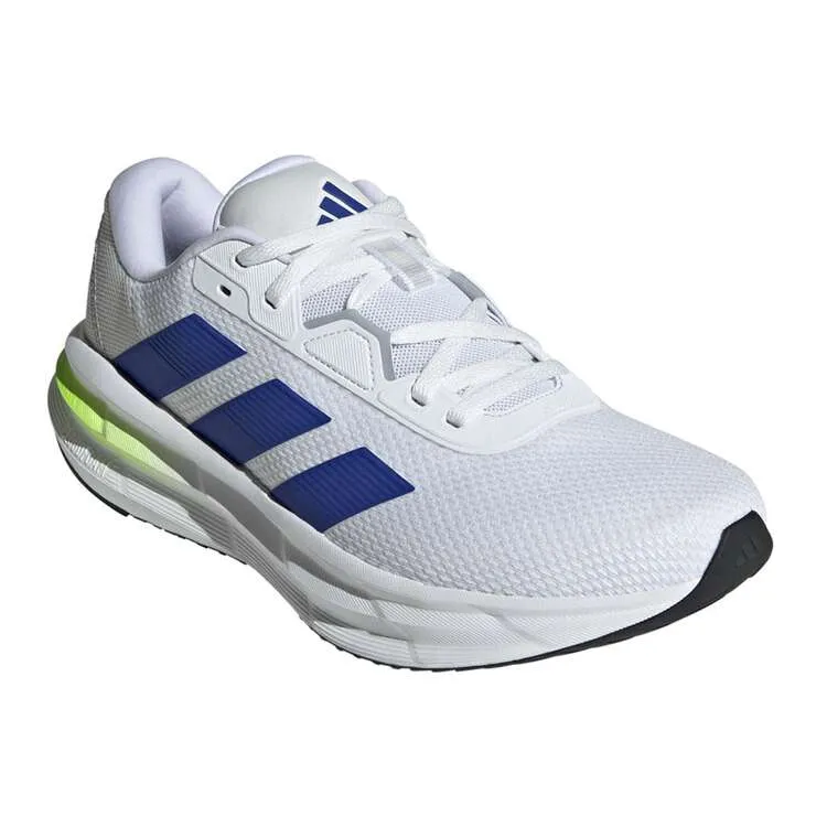 ADIDAS MEN'S GALAXY 7 WHITE/BLUE/LEMON RUNNING SHOES