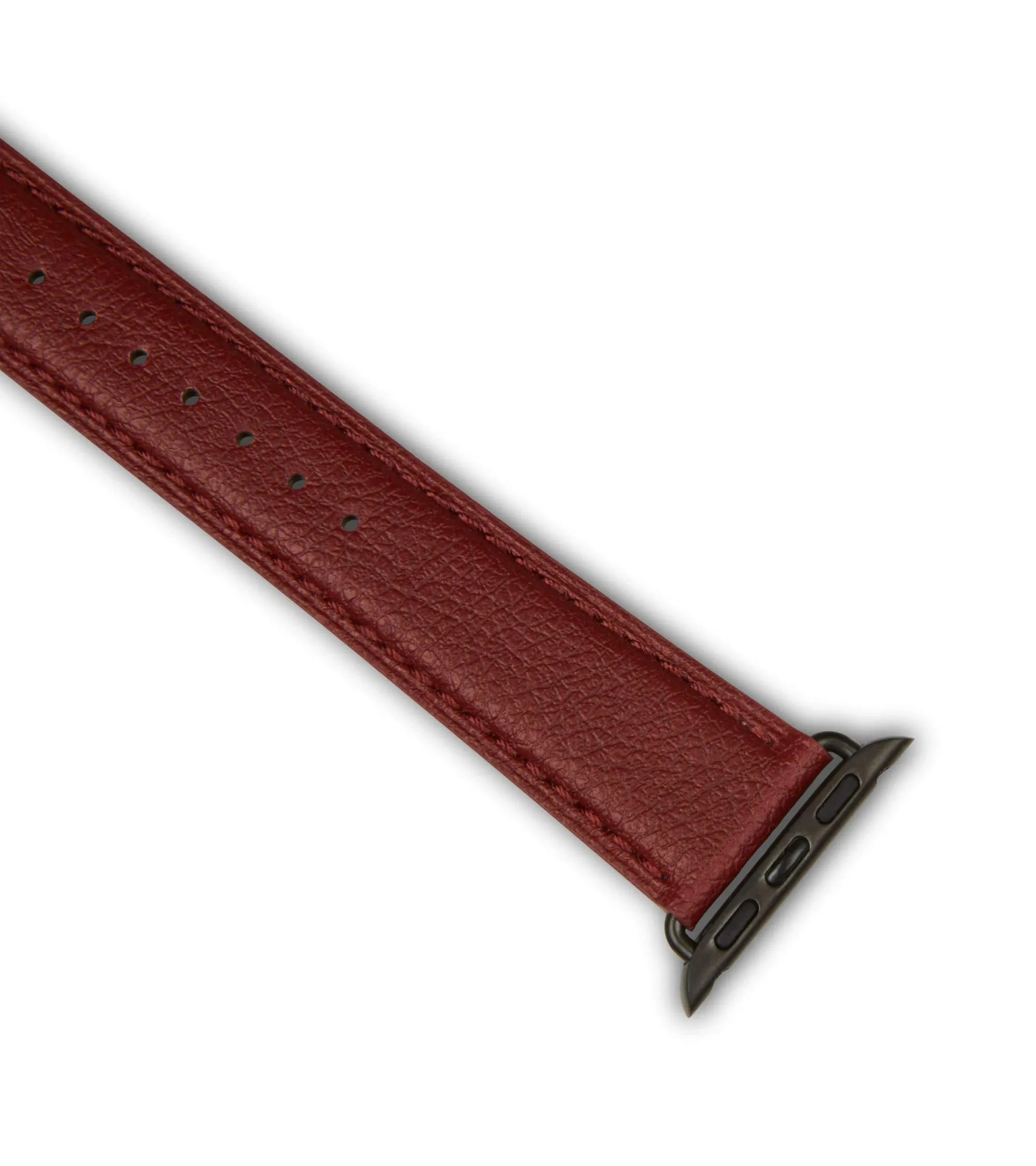 Apple Watch Compatible Vegan Watch Strap | Red & Space Grey
