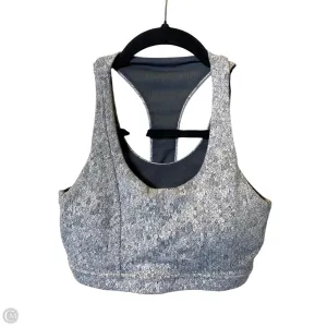 Athletic Bra By Gym Shark In Grey & White, Size: Xs