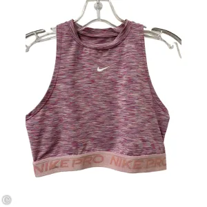 Athletic Bra By Nike In Pink, Size: S