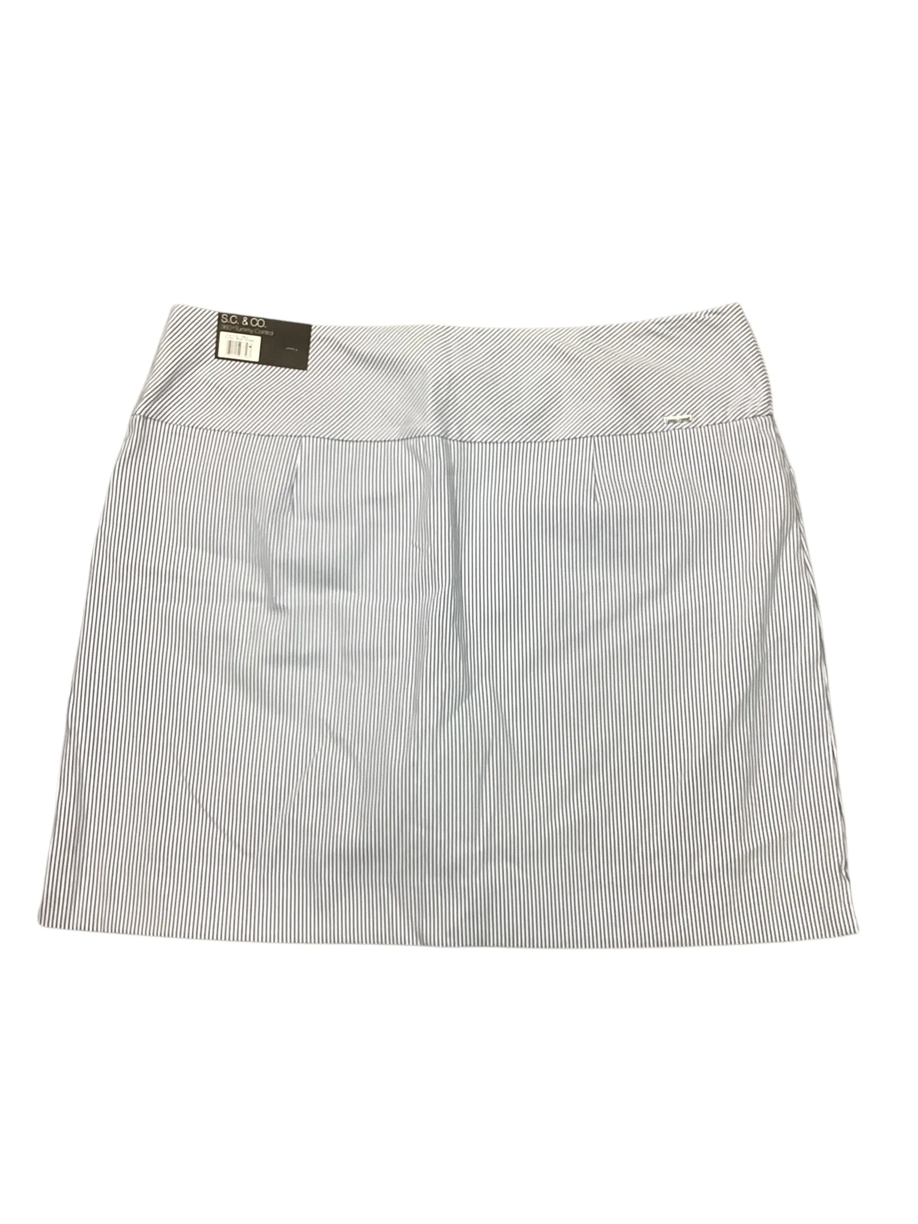 Athletic Skort By Sc & Co In Striped Pattern, Size:Xl