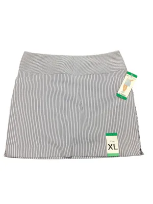 Athletic Skort By Sc & Co In Striped Pattern, Size:Xl