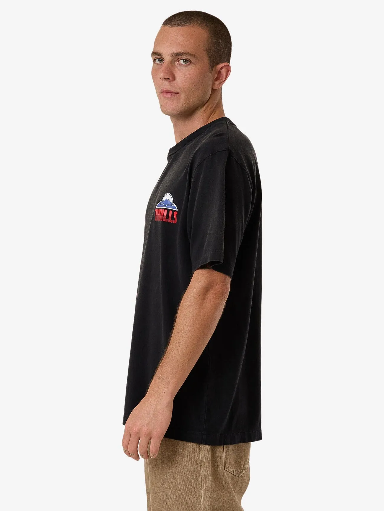 Beyond The Hills Oversize Fit Tee - Black Fade