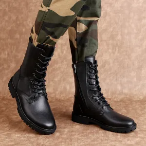 Black Leather Boots Men