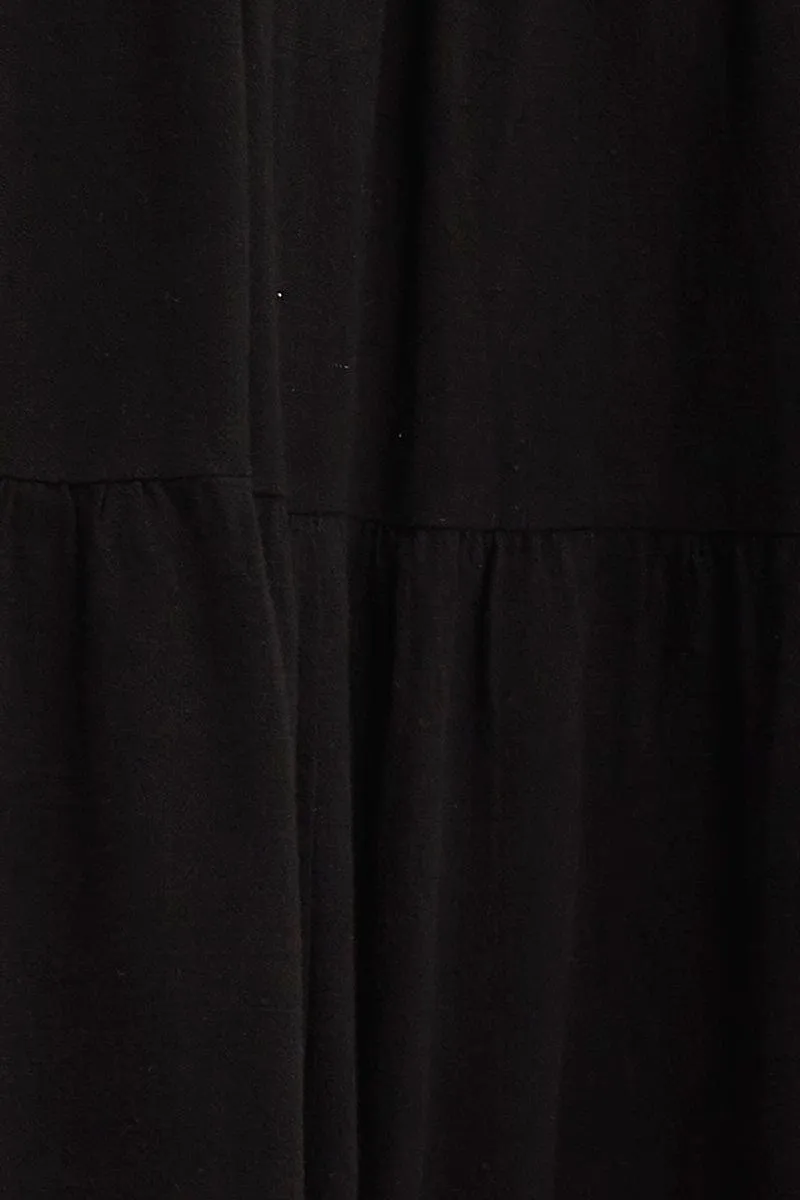 Black Midi Dress Sweetheart