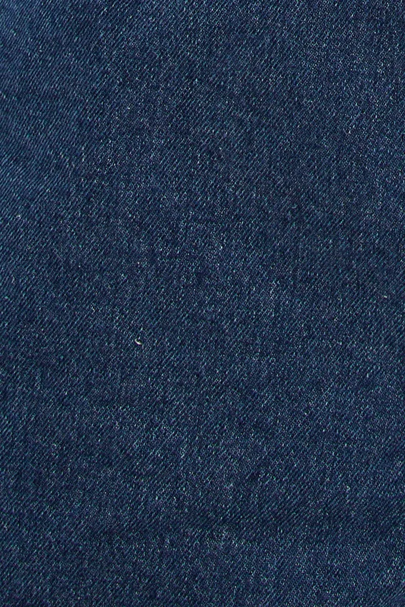 Blue Mom Fit Denim Shorts High Rise