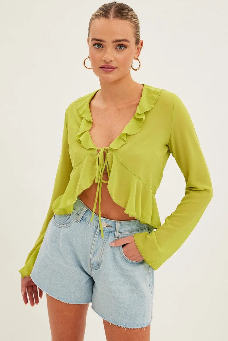 Blue Relaxed Denim Shorts High Rise