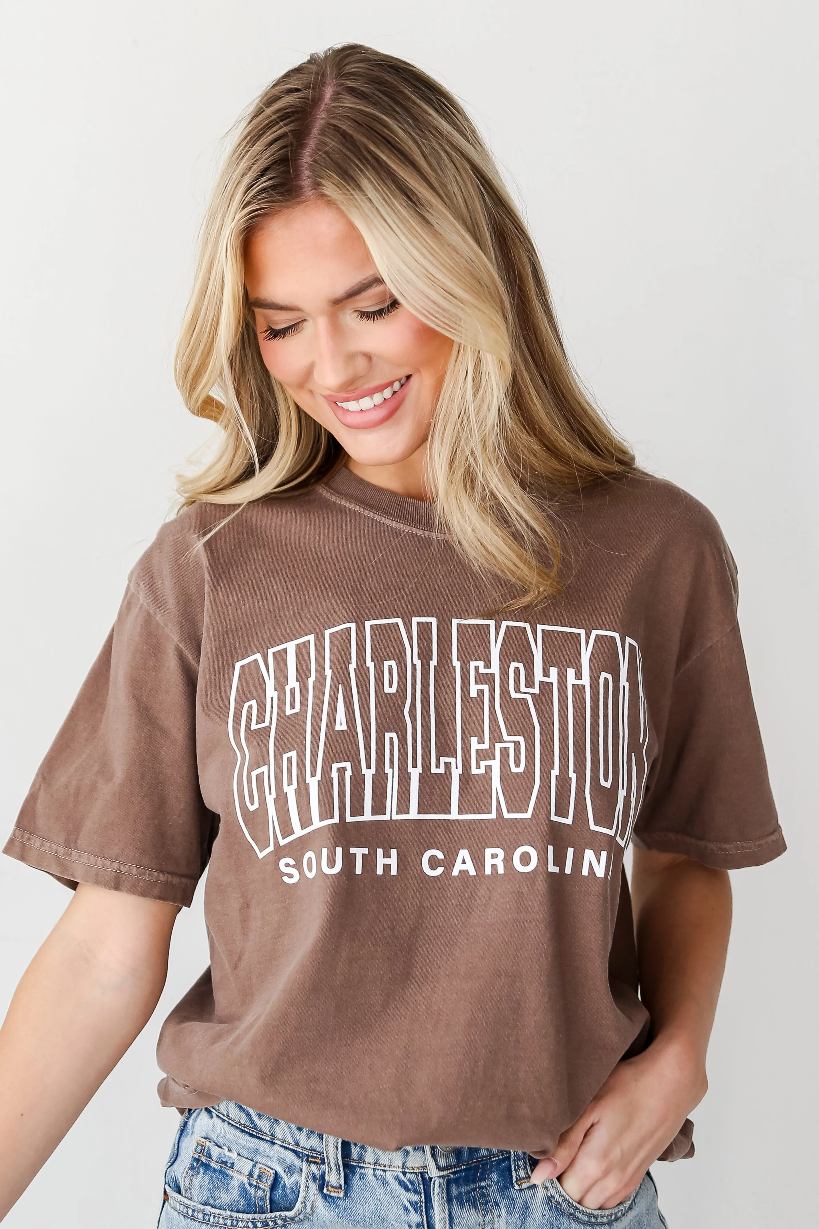 Brown Charleston South Carolina Tee