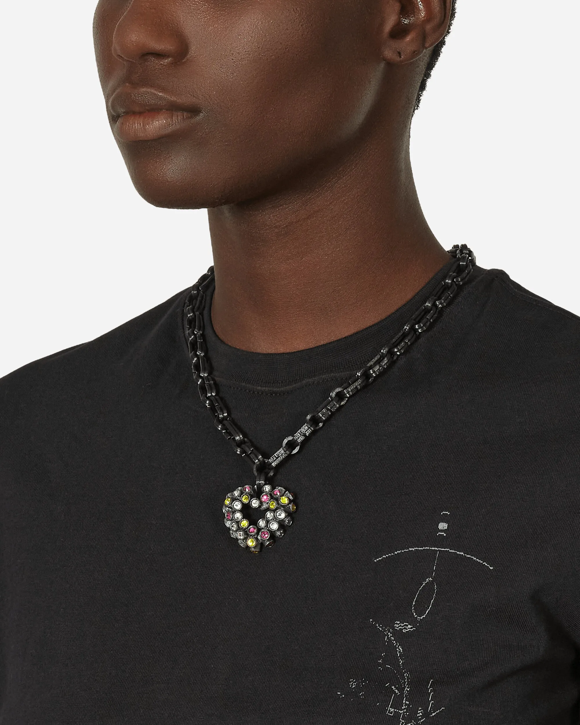Crush Pendant Necklace Black