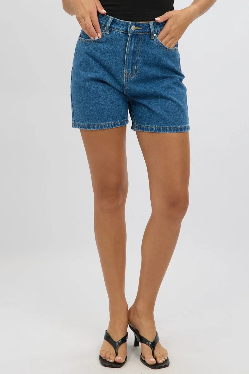 Denim Jorts High Rise