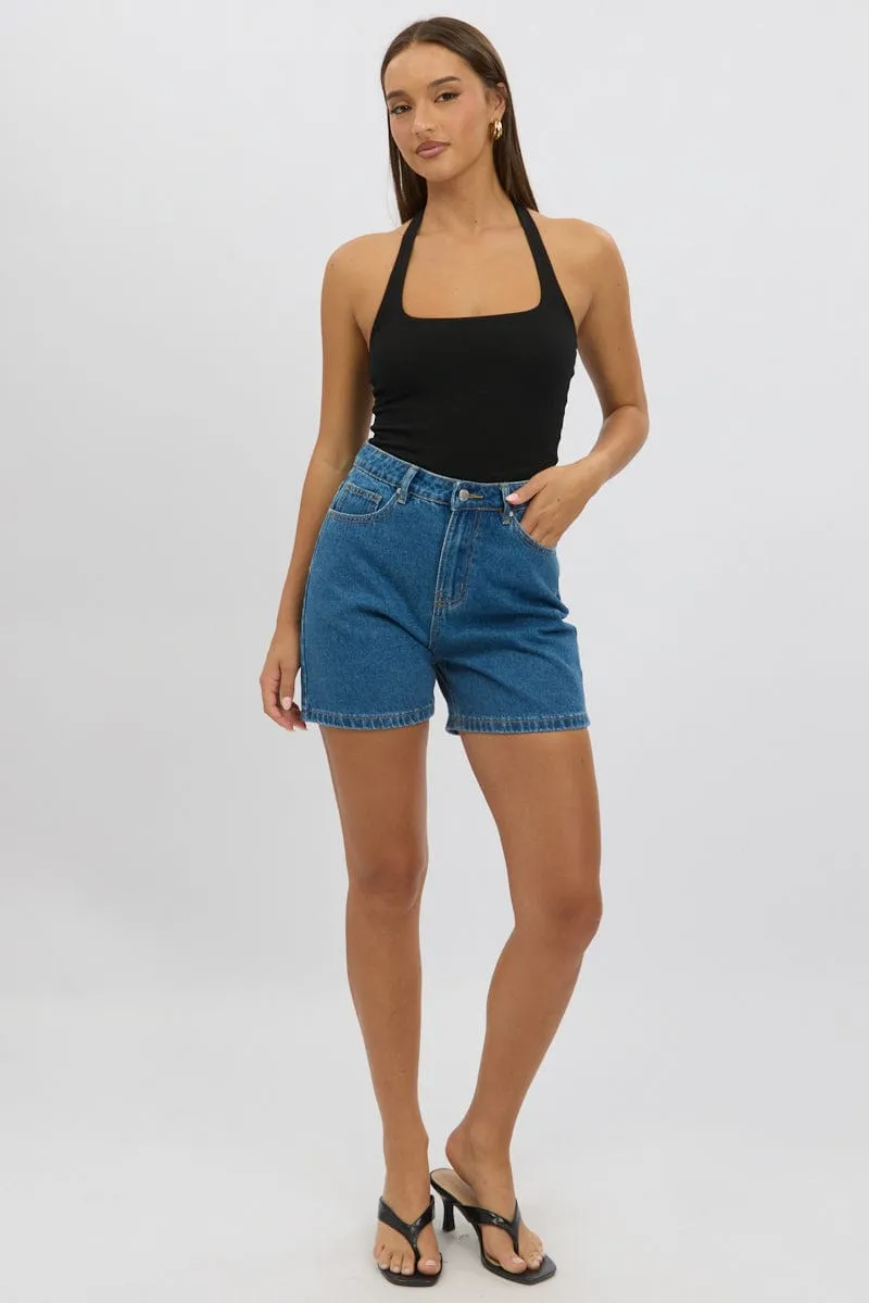 Denim Jorts High Rise