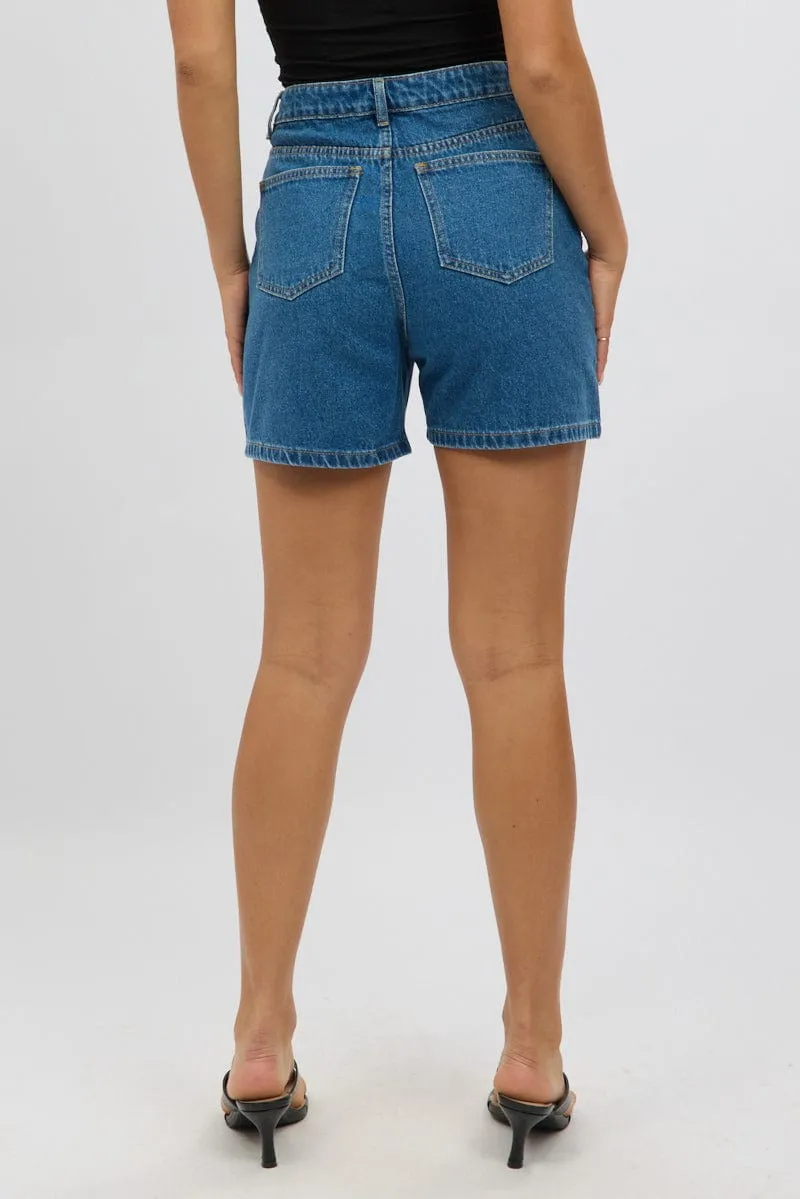 Denim Jorts High Rise