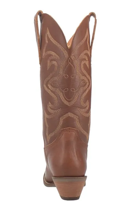 Dingo Out West Smooth Brown DI920 Ladies Cowboy Boot