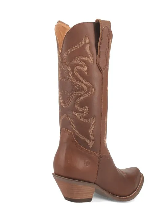 Dingo Out West Smooth Brown DI920 Ladies Cowboy Boot