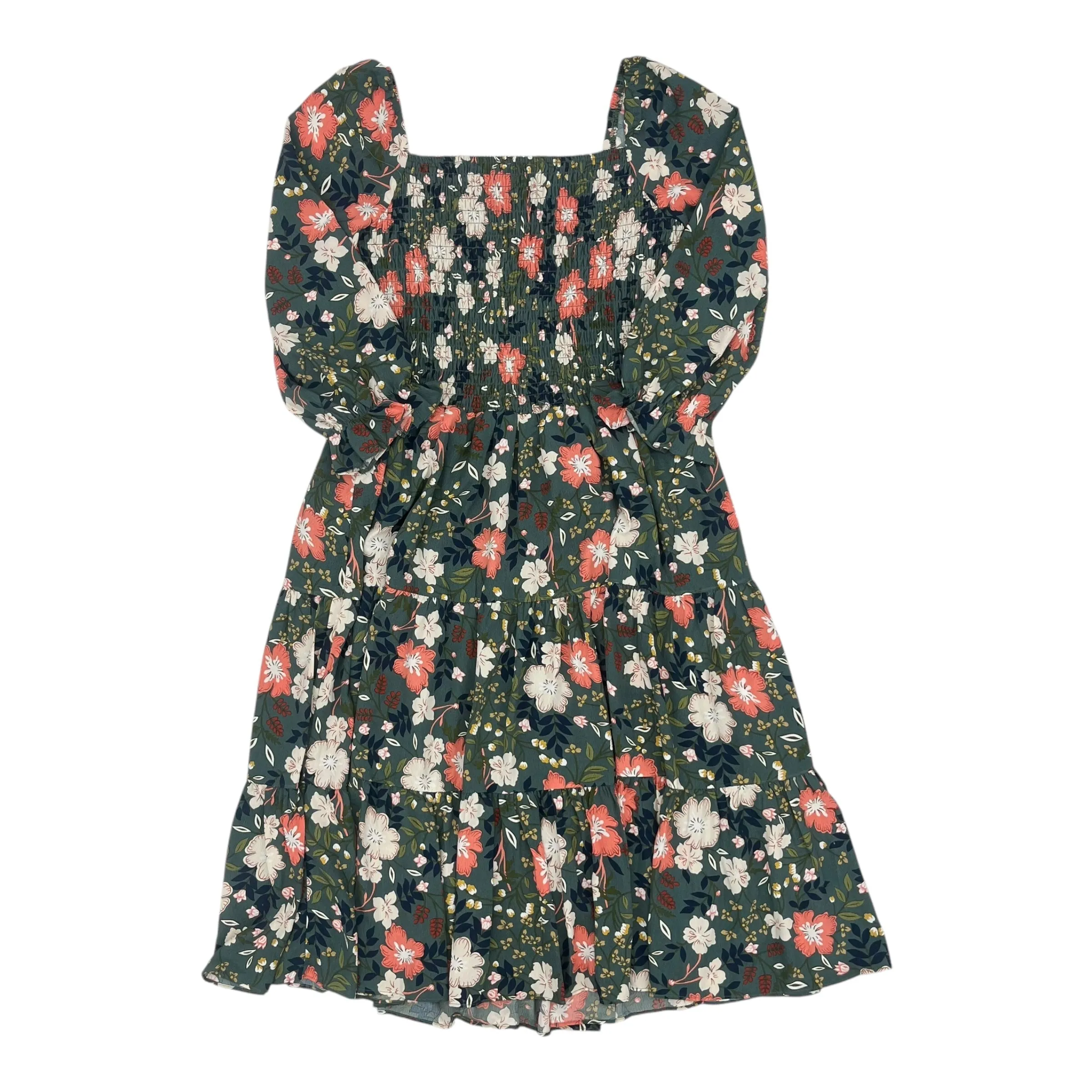 Dress Casual Midi By Clothes Mentor In Green, Size:M