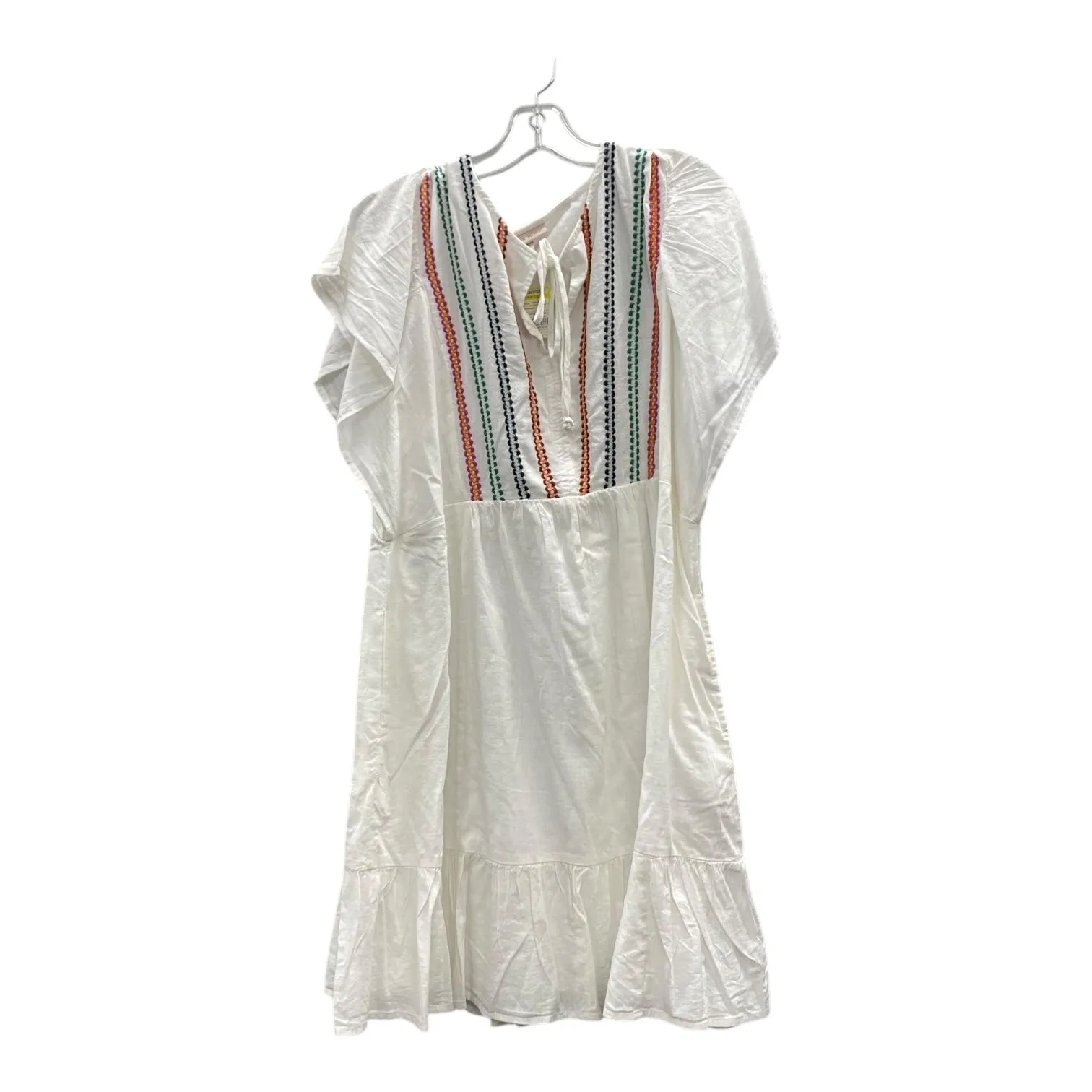 Dress Casual Short By Knox Rose In White, Size:1X