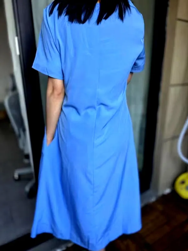 Elegant O-neck Long Dress