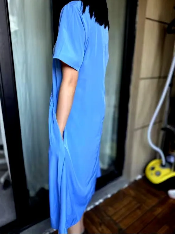 Elegant O-neck Long Dress