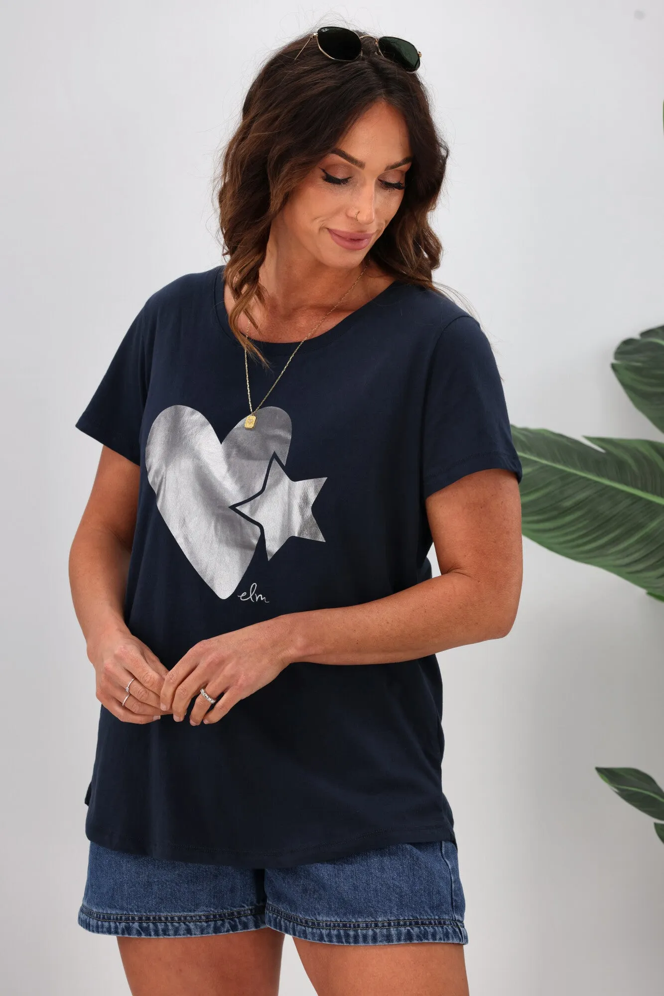 Elm Cosmic Love Tee Navy