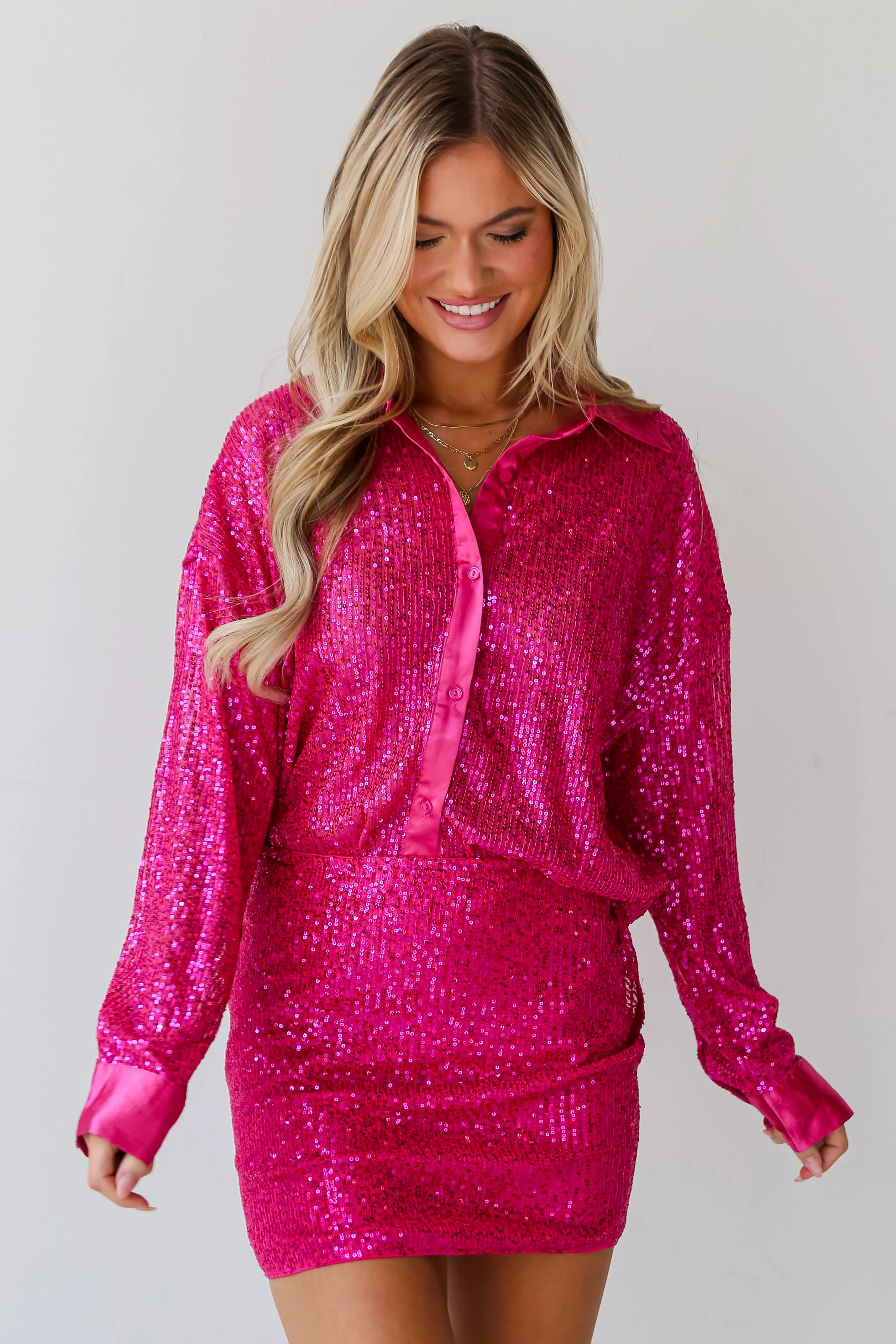 FINAL SALE - Make A Statement Sequin Mini Skirt - DU DEAL