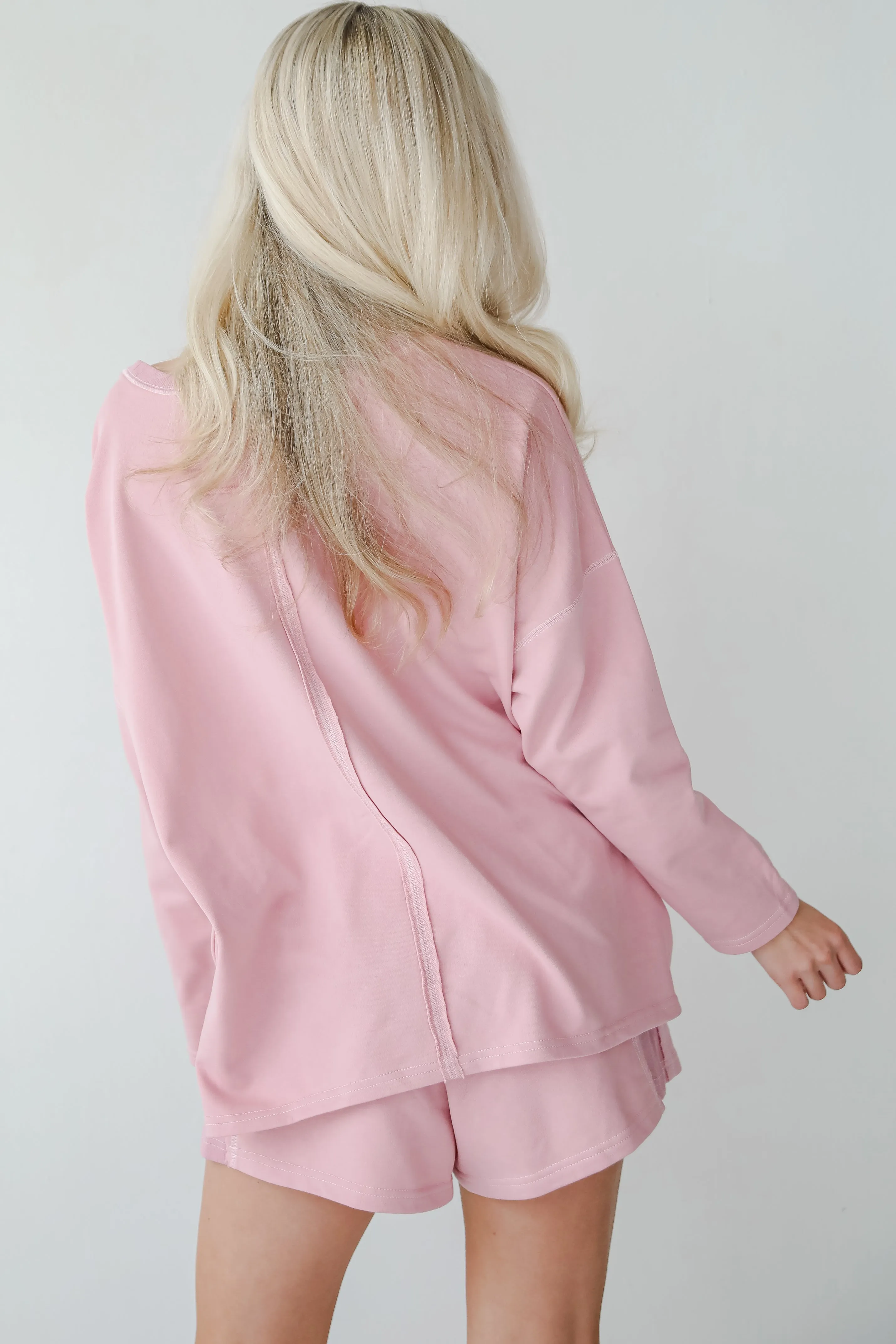 FINAL SALE - Relaxing Perfection Blush Long Sleeve Top