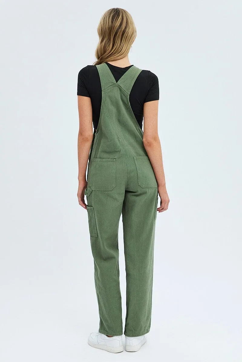 Green Denim Overall