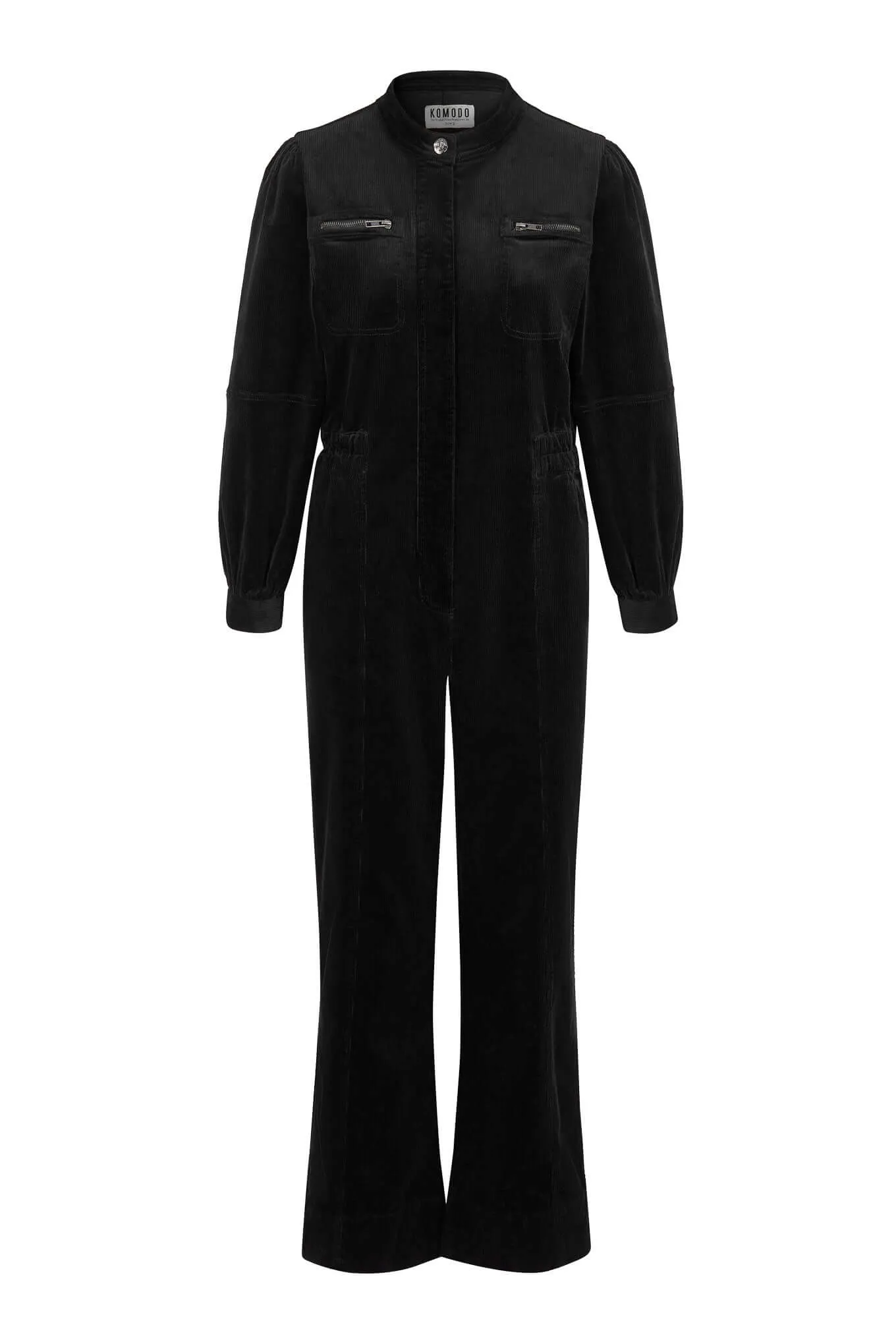 Kawa Organic Cotton Corduroy Jumpsuit | Black
