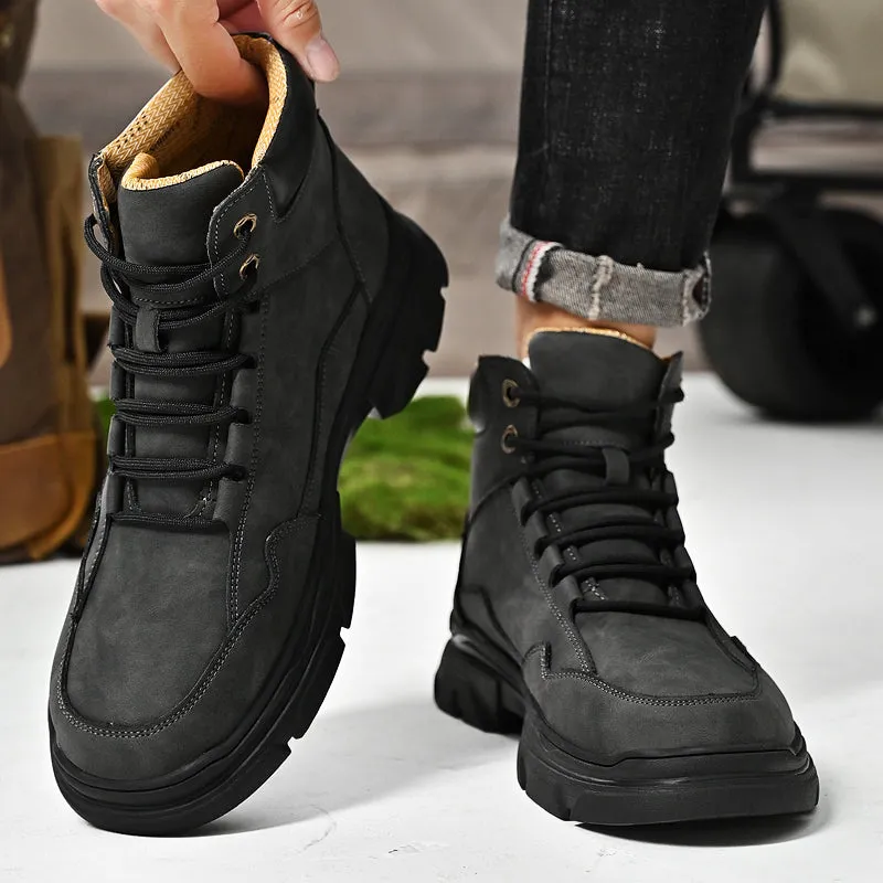 Men Outdoor Black Sport Boots