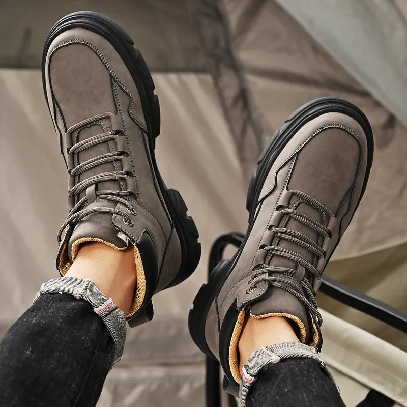 Men Outdoor Black Sport Boots