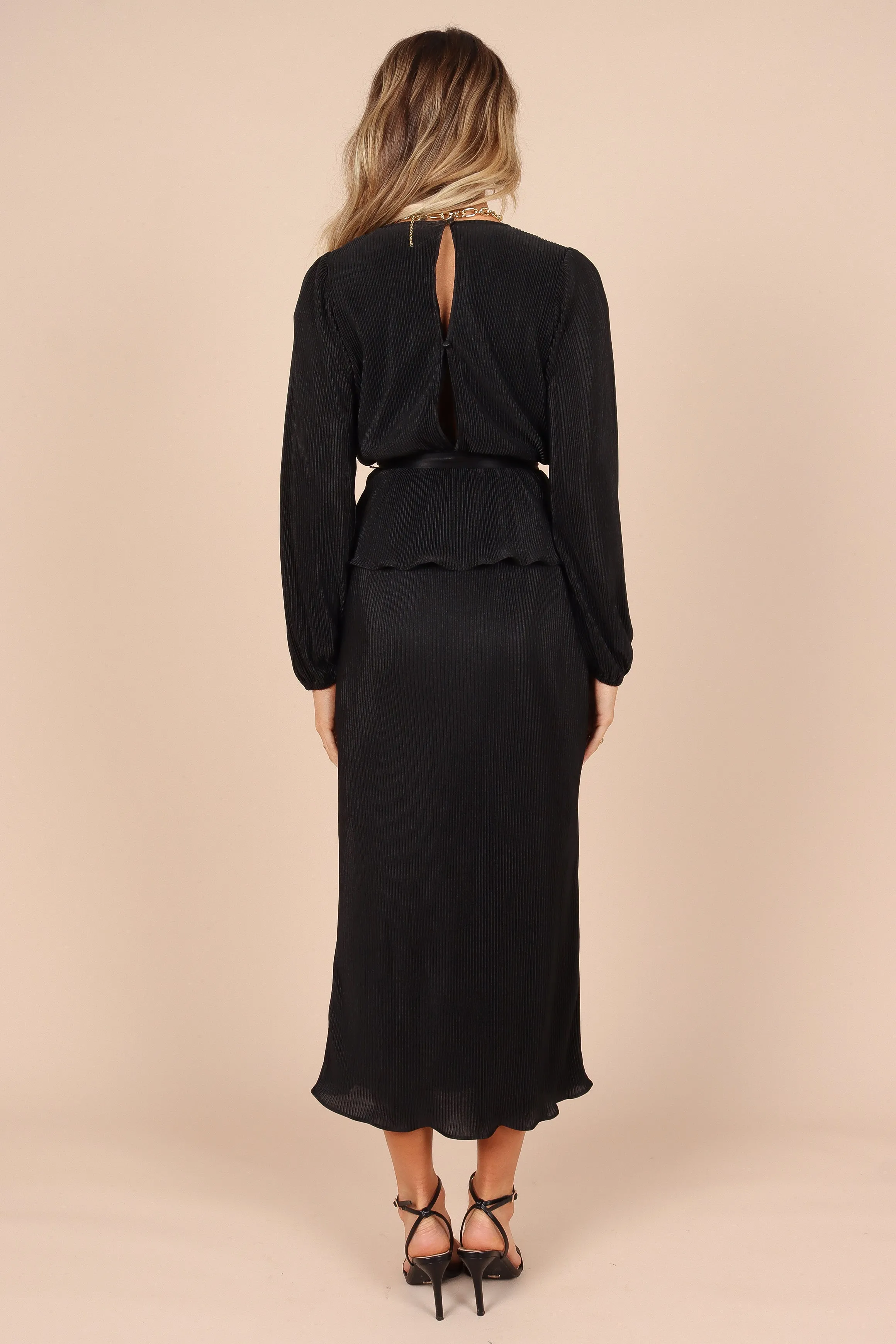 Minelli Pleat Top - Black