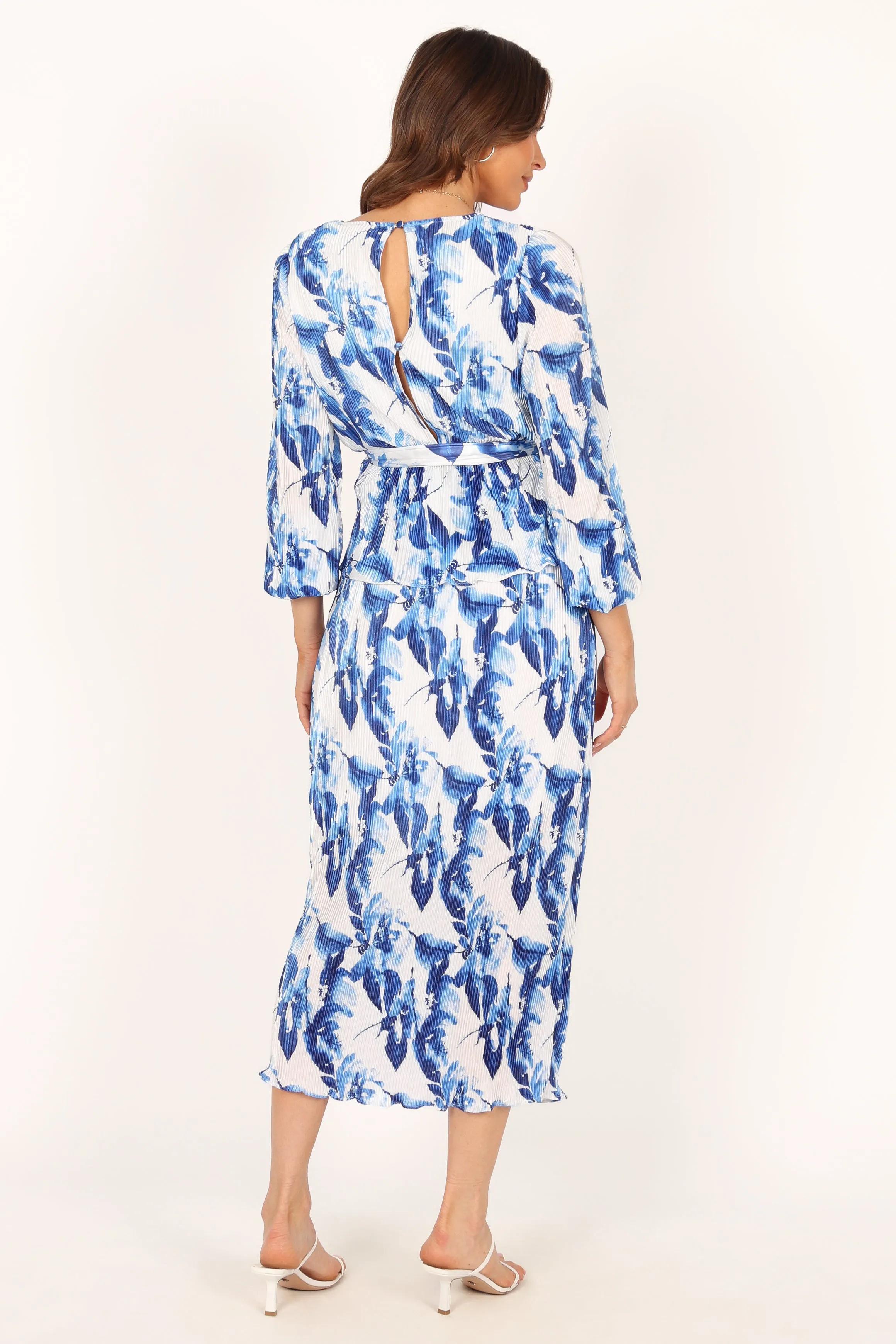 Minelli Pleat Top - Blue