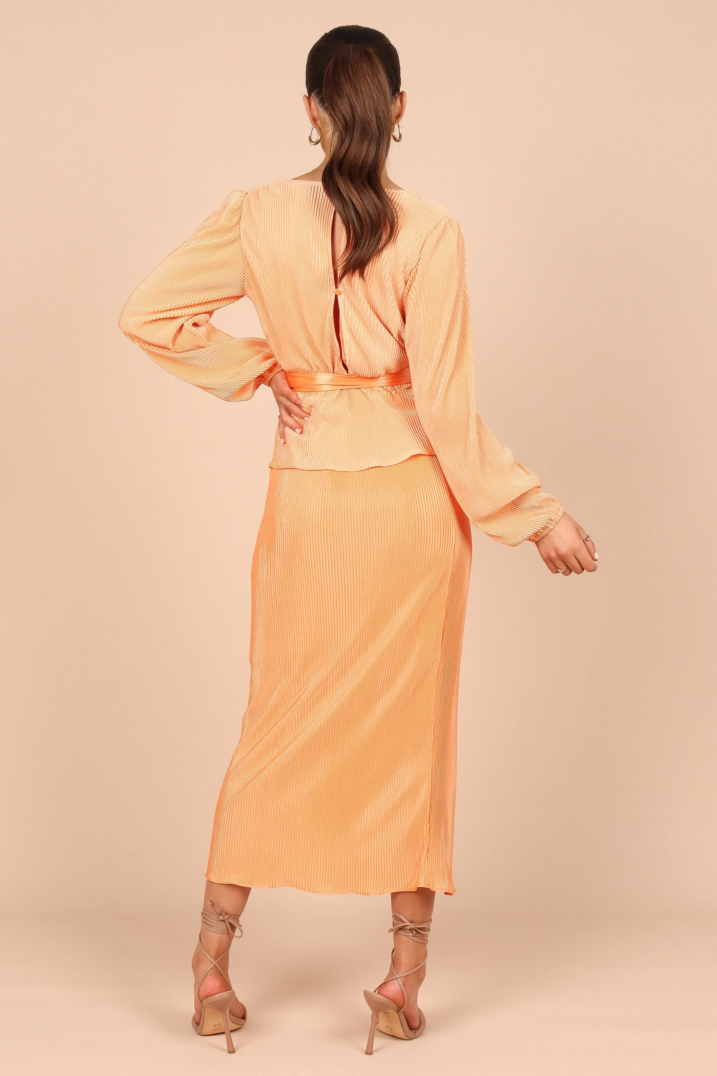Minelli Pleat Top - Orange