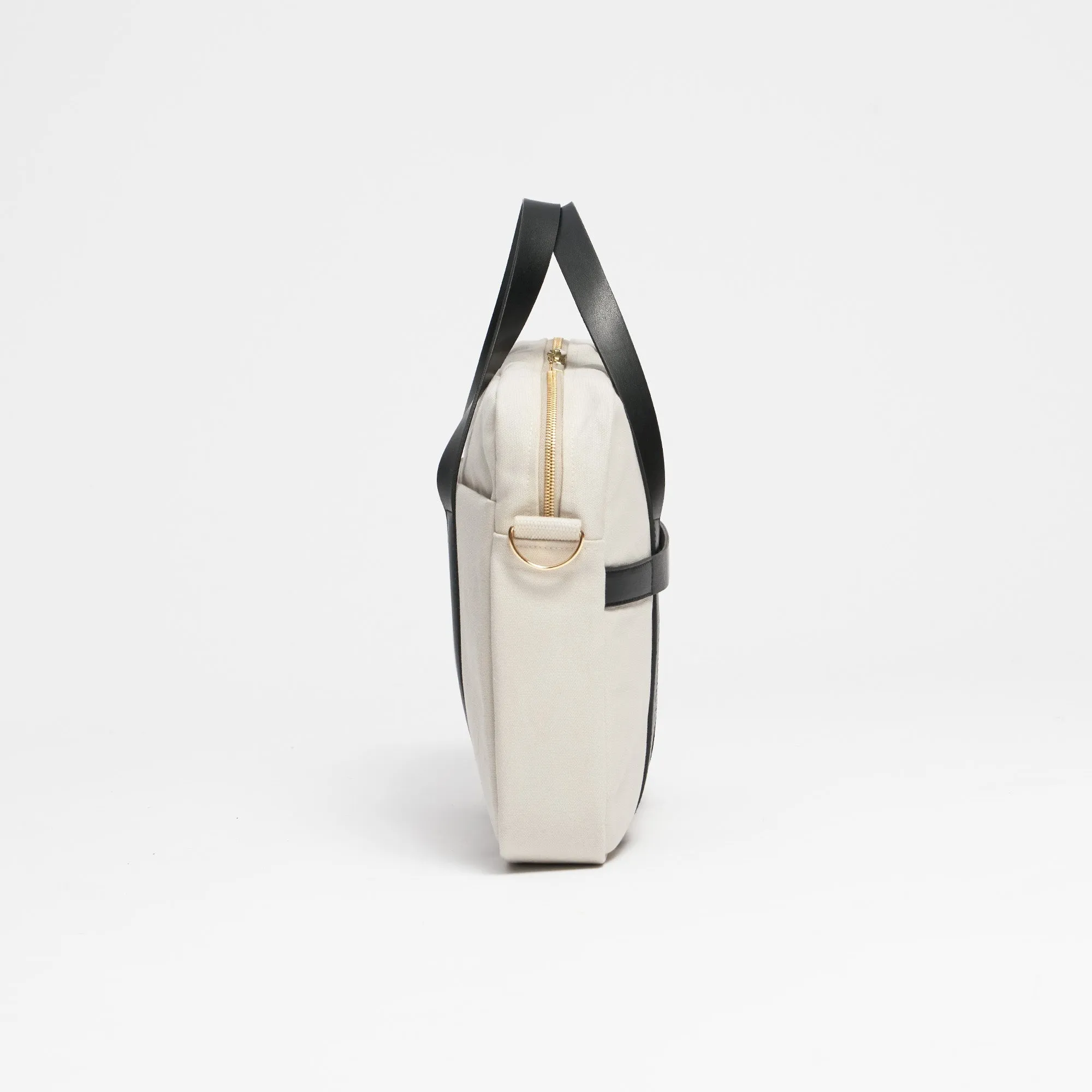 Natural Cotton Canvas Laptop Bag | Desert Sand
