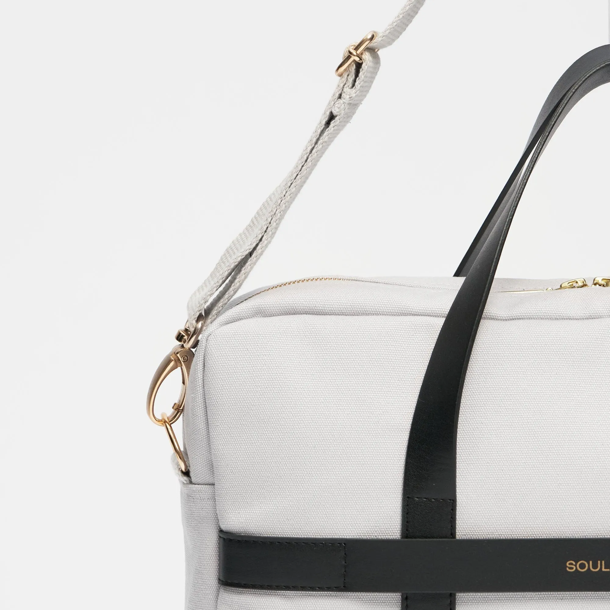 Natural Cotton Canvas Laptop Bag | Dust Grey