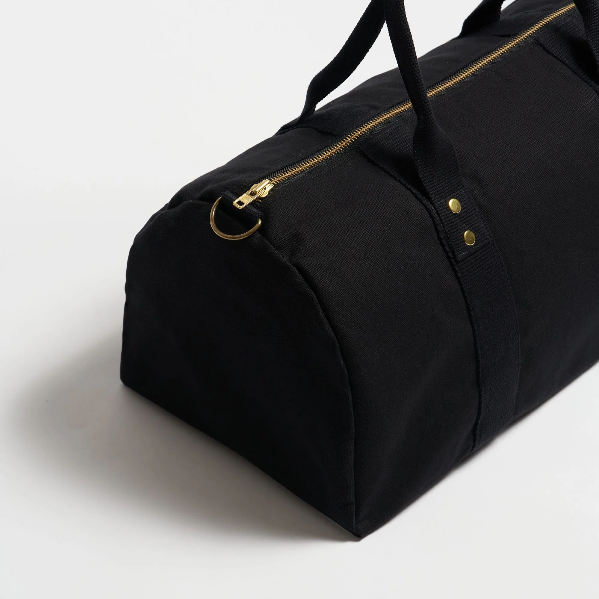 Natural Cotton Canvas Vegan Weekender | Night Black