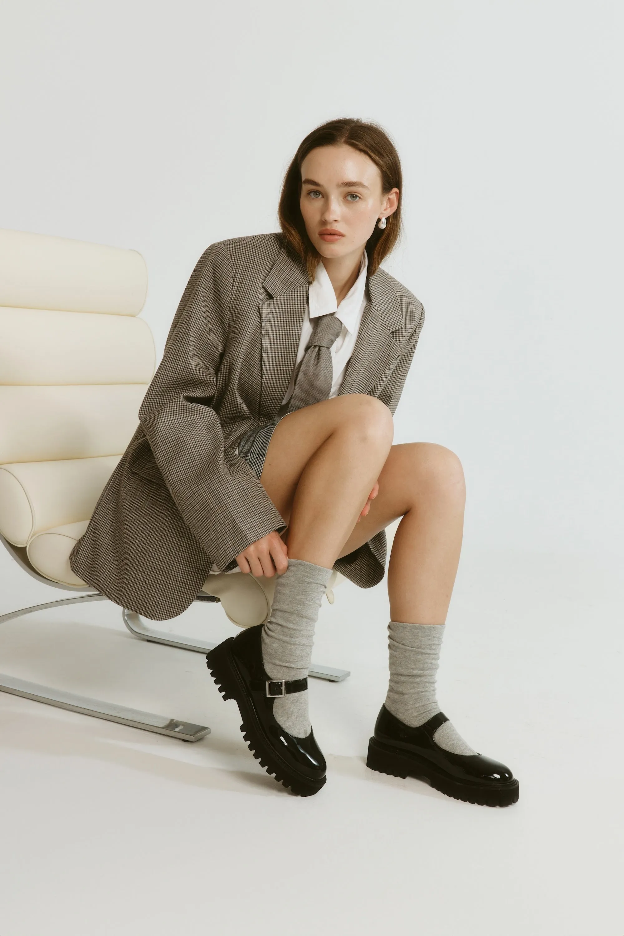 Nero Chunky Mary Jane Loafers - Black Patent