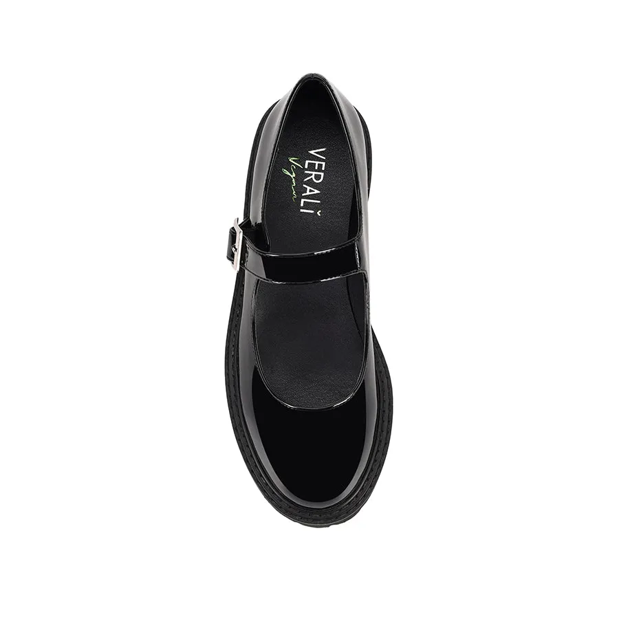Nero Chunky Mary Jane Loafers - Black Patent