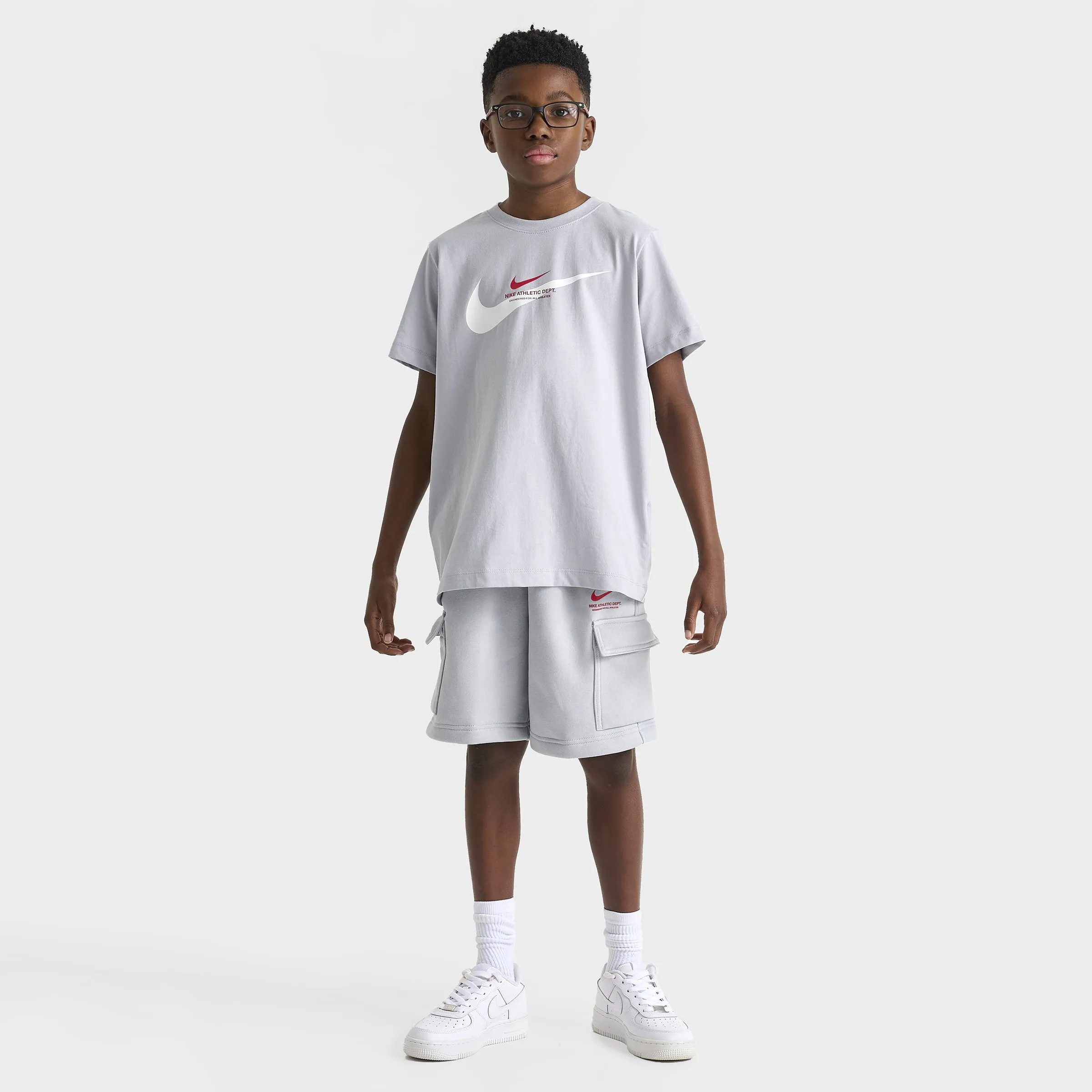 Nike Sportswear Junior Boys' SI Graphic T-Shirt / Wolf Grey