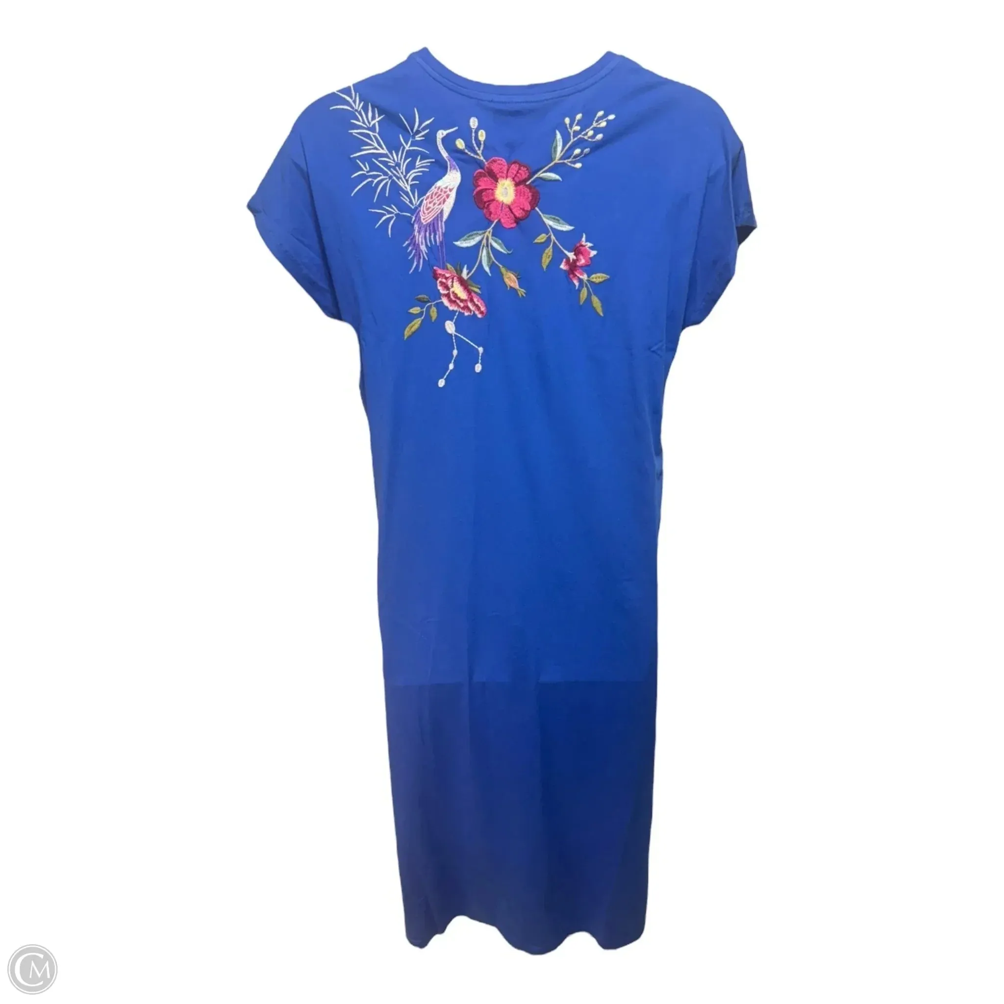 Osaka Relaxed Cotton Ebroidered Dress Casual Maxi By Johnny Was In Floral Print, Size: S
