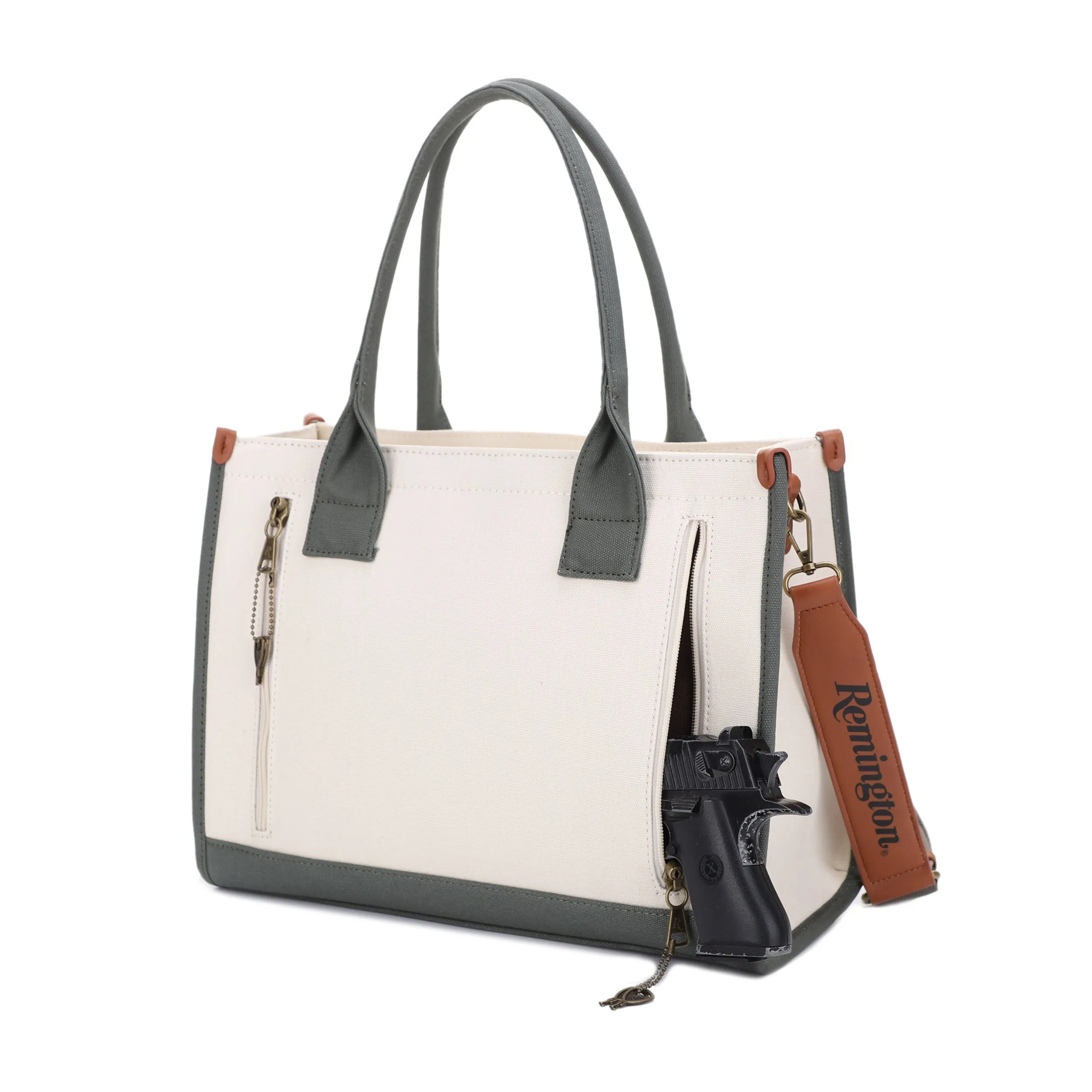 Remington Huntsville Concealed Carry Canvas Lock and Key Book Tote