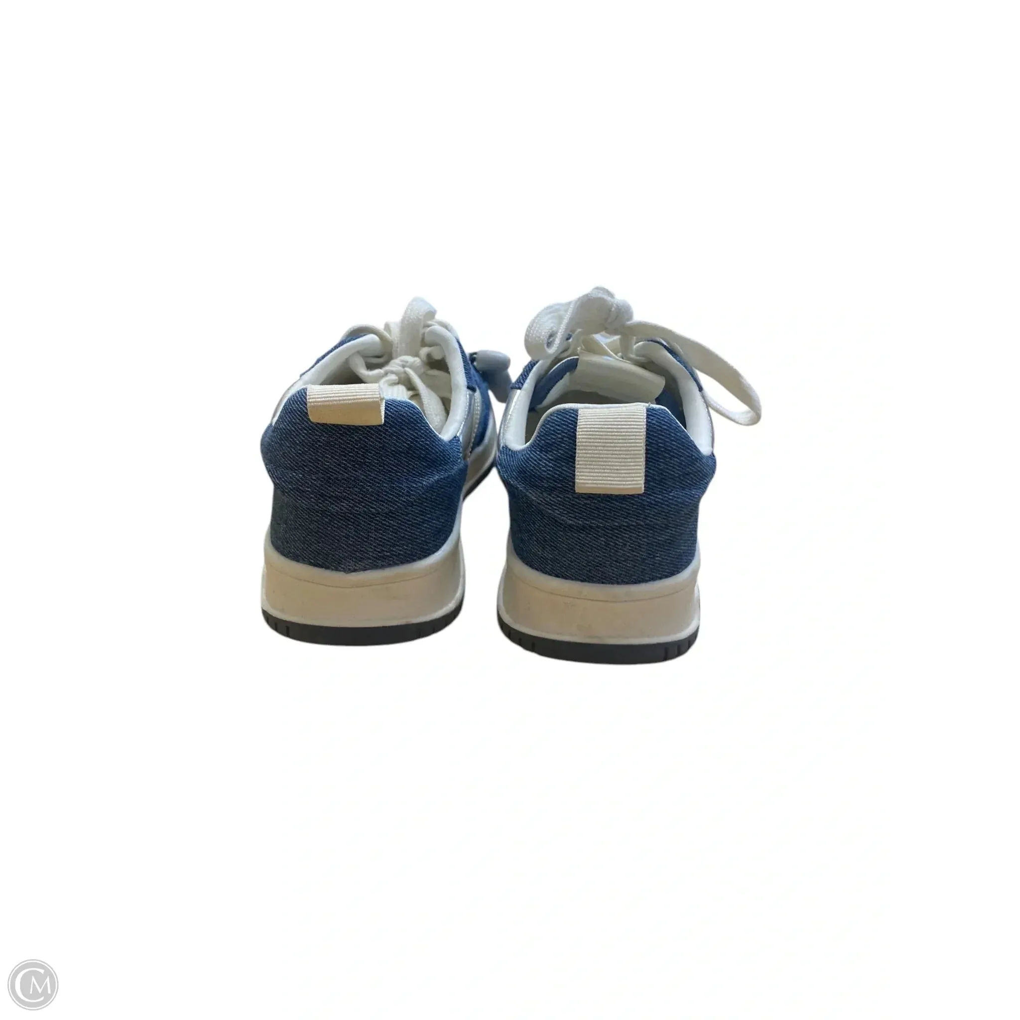 Shoes Sneakers By Clothes Mentor In Blue & Cream, Size: 6.5