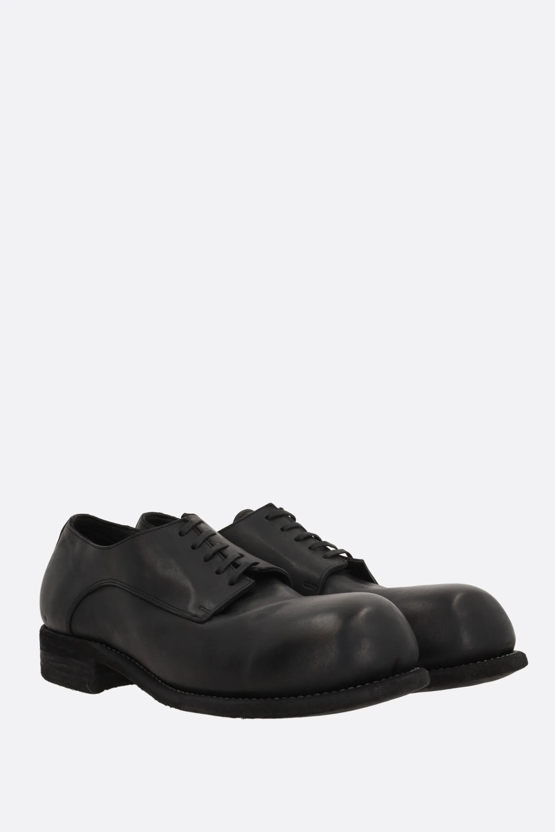 smooth leather derby shoes