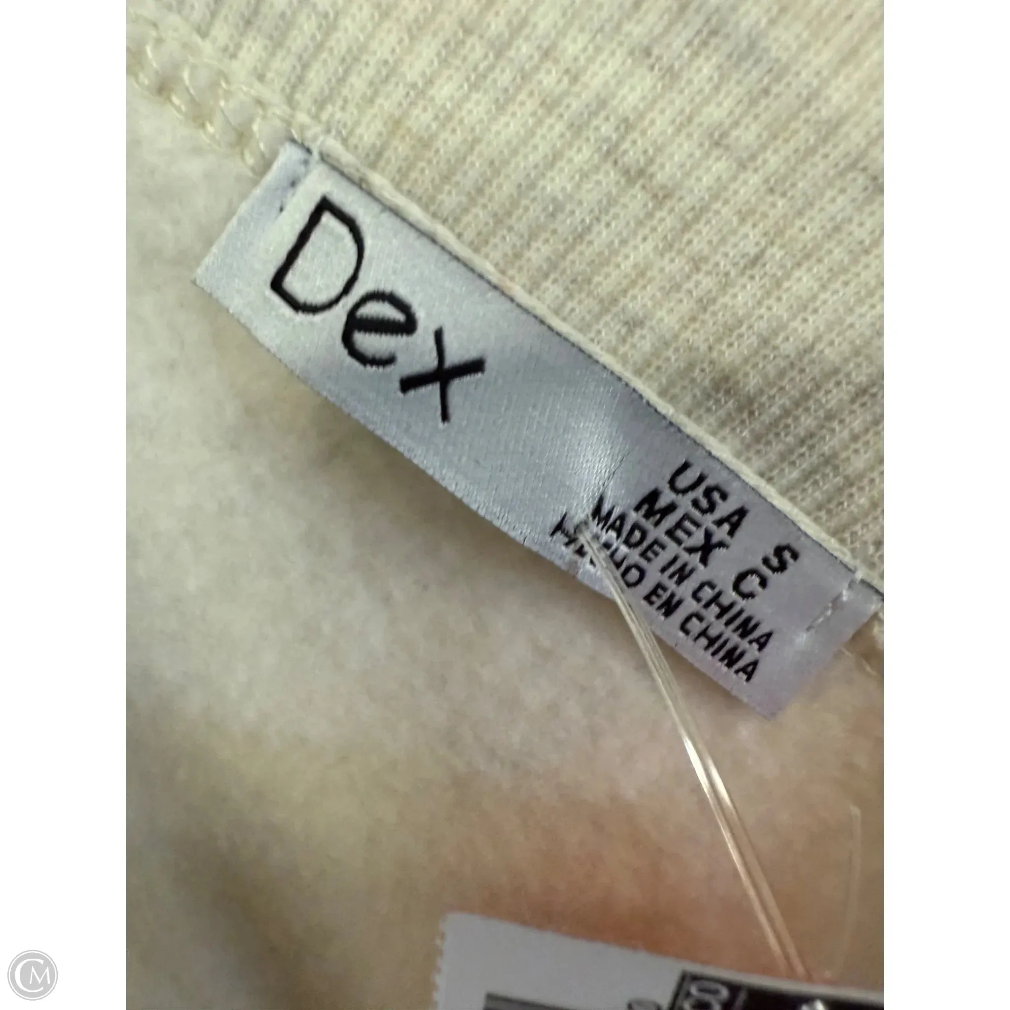 Sweatshirt Crewneck By Dex In Cream, Size: S